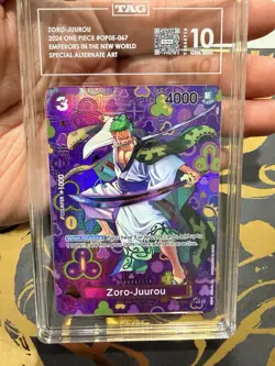 GEM MINT 10 ZORO-JUUROU SP ONE PIECE EMPERORS IN THE NEW WORLD! - Image 1