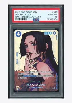 One Piece PSA 10 Boa Hancock SP Alternate Art 2023 OP01-078 OP04 Japanese - Image 1