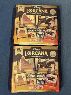 Disney Lorcana: The First Chapter Gift Sets x 2 - Brand New Sealed Hades Mulan - Image 1