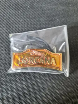 Amber Orange Lorcana Logo Pin League Promo - Disney Lorcana - Image 1