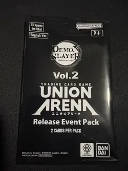 Union Arena Demon Slayer Vol. 2 Release Event Pack Sealed 2 Cards Per English - Image 1