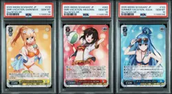 PSA 10 Weiss Schwarz Kadokawa Sneaker Bunko Konosuba DARKNESS MEGUMIN AQUA set - Image 1