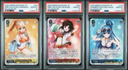 PSA 10 Weiss Schwarz Kadokawa Sneaker Bunko Konosuba DARKNESS MEGUMIN AQUA set - Image 1