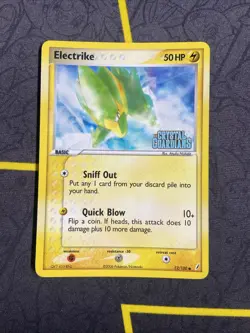 Pokemon Card Electrike 52/100 Reverse Holo EX Crystal Guardians Rare NM 2006 - Image 1