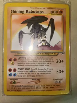 Pokemon TCG Shining Kabutops Neo Destiny Holo Card #108/105 2000 HP-MP 🔥✨ - Image 1