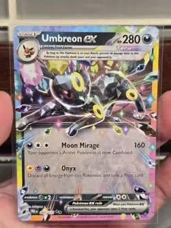 Pokemon Umbreon EX TCG Prismatic Evolutions Double Rare Holo Card 060/131 - Image 1