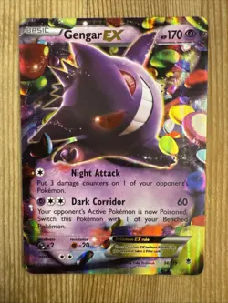 Gengar EX - 34/119 - Pokemon Phantom Forces XY Ultra Rare Card NM/VLP - Image 1