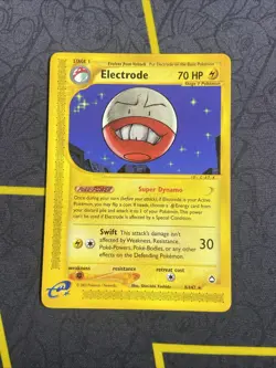 Pokemon Card - Electrode Aquapolis 8/147 Rare Non-Holo NM - Image 1