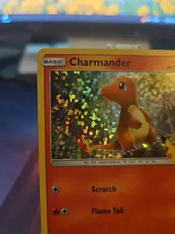 McDonald's Charmander 9/25 2021 TCG Holo Card Pokemon Holo NM - Image 2