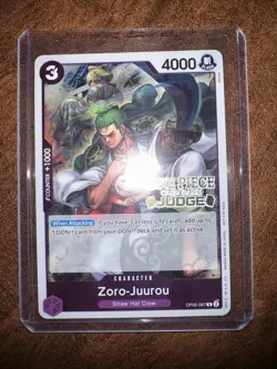 Zoro Judge Pack Vol.3 & Vol.6 One Piece Promotion Cards - Image 2