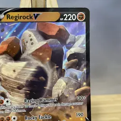Regirock V 104/202 Sword & Shield Ultra Rare Holo Pokemon Card - Image 3