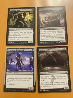 Magic The Gathering lot, x4 Zombie Cards - Image 1
