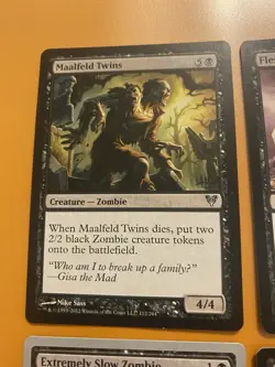 Magic The Gathering lot, x4 Zombie Cards - Image 2