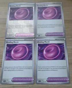 4x Binding Mochi 055/064 NM/M Shrouded Fable Pokemon Card - Image 1