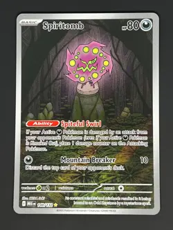 Pokemon TCG Spiritomb 148/132 2025 Mega Evolution Illustration Rare Card - NM - Image 1