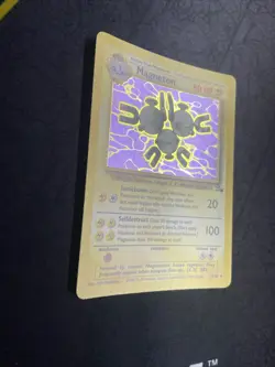 Magneton Holo Rare Pokemon Card FOSSIL SET 11/62 WOTC NEAR MINT - Image 3