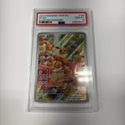 Pokemon Eevee Twilight Masquerade Illustration Rare Card 188/167 PSA 10 Gem MT - Image 1