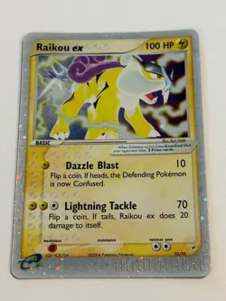 Raikou ex 92/95 Team Magma vs Team Aqua Holo Pokemon Card Lightly Played (LP) - Image 3