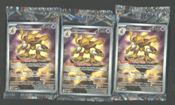 Lot of (3) Pokemon TCG Alakazam Mega Evolution PC ETB Sealed Promo Cards - Image 1