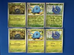 Tangrowth (x2/1 RevHolo)+Tangela (x4/2 RevHolo) 4-card mixed Pokemon lot - PWE - Image 1
