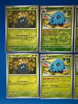 Tangrowth (x2/1 RevHolo)+Tangela (x4/2 RevHolo) 4-card mixed Pokemon lot - PWE - Image 3