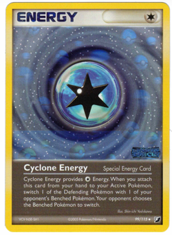Cyclone Energy 99/115 EX Unseen Forces Reverse Holo Rare Stamped Pokemon Card - Image 1