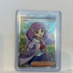Pokemon TCG Stellar Crown Lacey Full Art Ultra Rare Holo Trainer Card 166/142 - Image 2