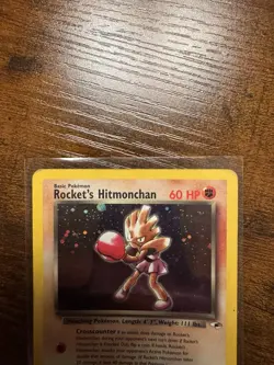 Pokemon TCG Rockets Hitmonchan Holo Rare Card 11/132 Gym Heroes - Image 2