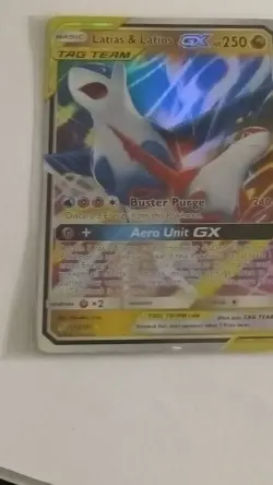 Pokemon Latias & Latios GX TAG TEAM Ultra Rare Holo SM-Team Up 113/181 Card - Image 1