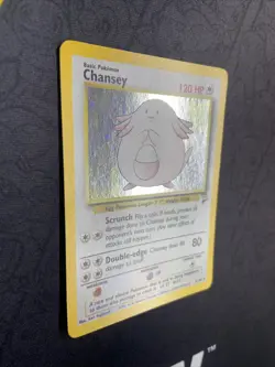 Pokemon TCG Chansey Base Set 2 Holo Unlimited Rare Card 3/130 NM - Image 2