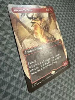 MTG Utvara Hellkite #0431 Anime Borderless Mythic Ravnica Remastered (RVR) - Image 3