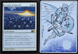 SKETCHED MtG Magic Pancoast _ Magic 2011 M11 Artist Proof _ LEYLINE OF SANCTITY - Image 1