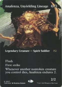 Anafenza, Unyielding Lineage (Borderless) - FOIL - R Tarkir: Dragonstorm 327 - M - Image 1