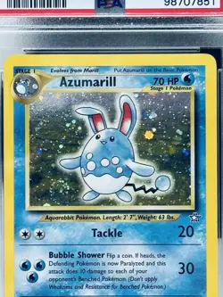 2000 Pokemon Neo Genesis Azumarill Holo 2/111 PSA 6 - Image 2