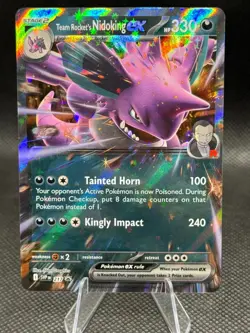 Team Rocket's Nidoking ex SVP 217 - SV Black Star Promo Pokemon TCG - Image 1