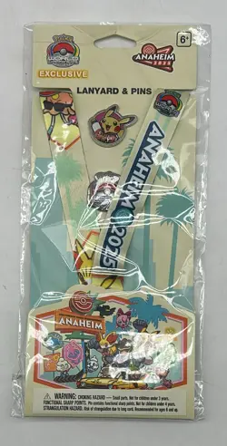 Pokemon World Championships 2025 Anaheim Lanyard & Pin Pokemon Center Exclusive - Image 1