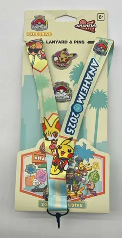 Pokemon World Championships 2025 Anaheim Lanyard & Pin Pokemon Center Exclusive - Image 3