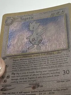 Pokemon Togetic 1st Edition Neo Genesis Holo Card 16/111 Nm/lp (holo Scratches) - Image 3