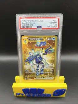 2023 POKEMON PAL EN-PALDEA EVOLVED HYPER RARE #273 QUAQUAVAL EX PSA 10 - Image 1