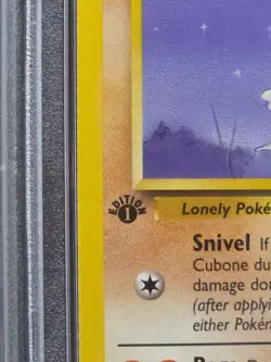 1999 POKEMON JUNGLE 1ST EDDITION #50 CUBONE PSA 9 - Image 4