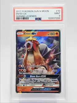 ENTEI GX 2017 POKEMON S & M SHINING LEGENDS ULTRA RARE 10/73 PSA 9 Q0004 - Image 1