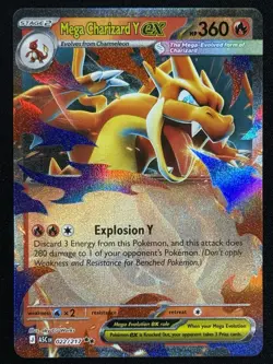 Mega Charizard Y ex 022/217 Ascended Heroes English Pokemon TCG Near Mint NM - Image 1