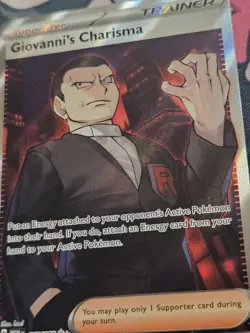Pokemon Giovanni’s Charisma 197/165 Full Art SR Scarlet & Violet 151 NM - Image 2