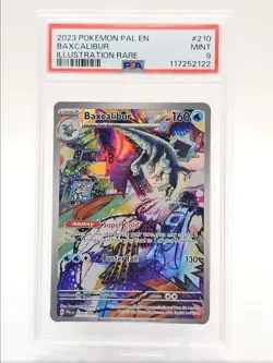 BAXCALIBUR 2023 POKEMON PALDEA EVOLVED ILLUSTRATION RARE 210/193 PSA 9 Q0004 - Image 1