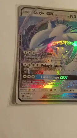 Pokemon Lugia GX 159/214 Sm-Lost Thunder Ultra Rare Holo English - Image 1