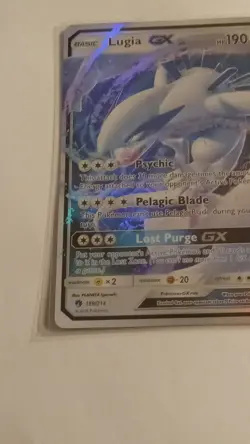 Pokemon Lugia GX 159/214 Sm-Lost Thunder Ultra Rare Holo English - Image 2