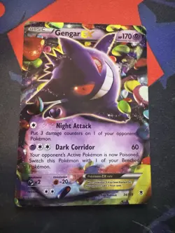 Gengar EX 34/119 (NM) - 2014 XY Phantom Forces - Ultra Rare Holo Pokemon TCG - Image 1