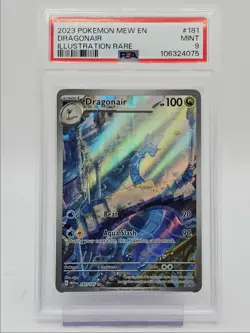 DRAGONAIR 2023 POKEMON S&V 151 ILLUSTRATION RARE FULL ART 181/165 PSA 9 Q0004 - Image 1