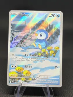 Pokemon TCG Holo Piplup #98 Pokemon Phantasmal Flames NM - Image 1