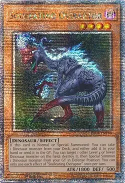 Yugioh Souleating Oviraptor Quarter Century Secret Rare RA04-EN288 Near Mint - Image 1